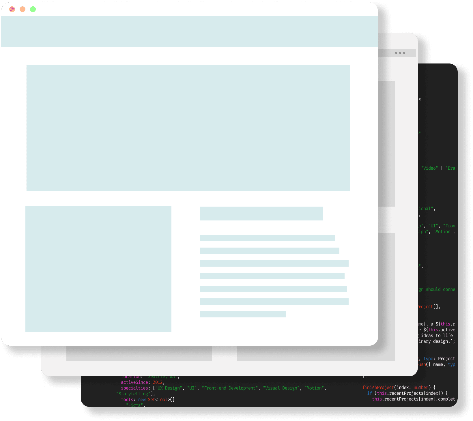 icon of webpage with code