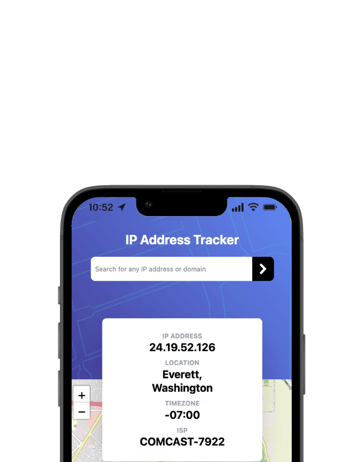 IP Address Tracker card background image