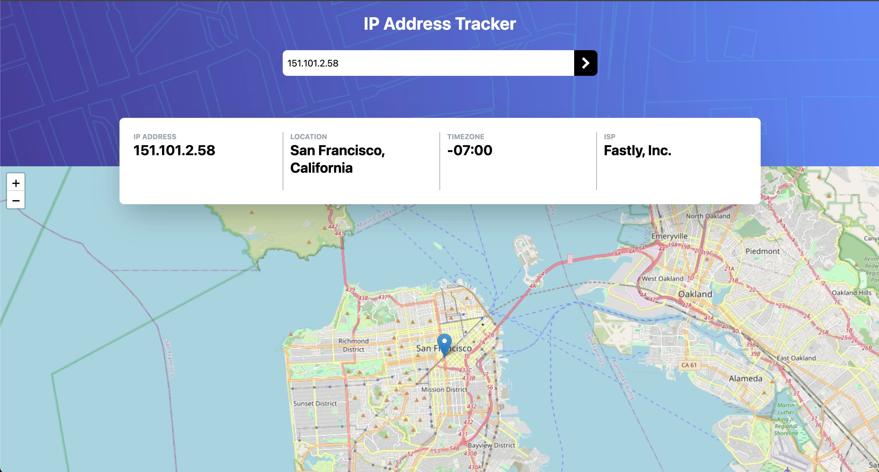 IP Address Tracker