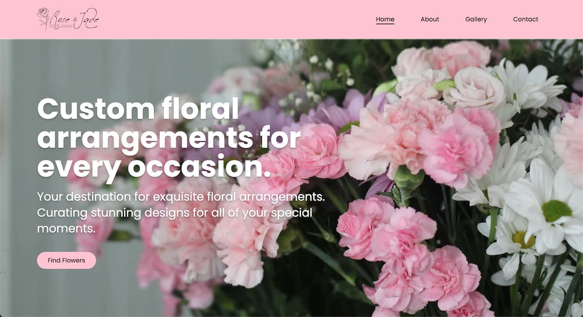 Rose & Jade Floral